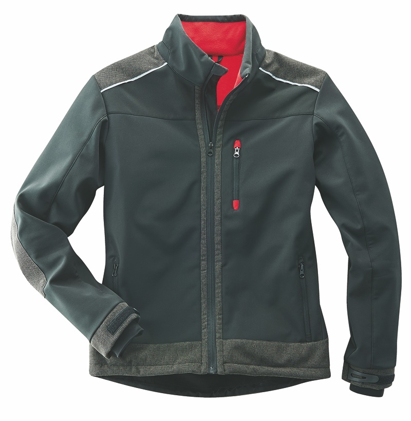 Scheibler Softshelljacke Madison schwarz/rot Gr. XL