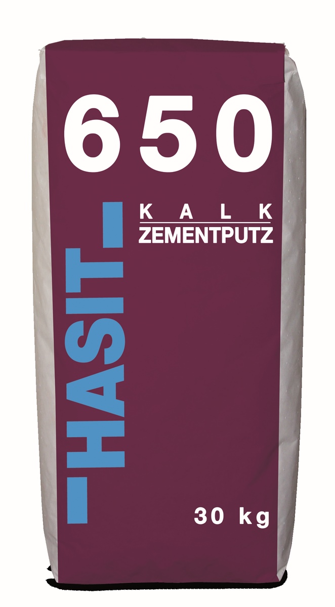 Hasit 650 Lime-cement plaster 1.5mm 30kg bag Exterior and interior plaster