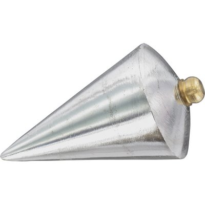 Triuso plumb bob zinc die-cast pear shape w. unscrewable knob 500g