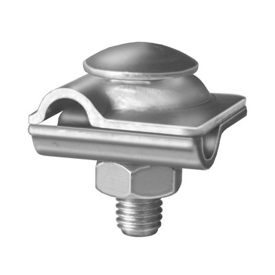Mastertec multi-clamp round/round Ø 8-10mm steel vz 2-piece DIN EN 62561-1