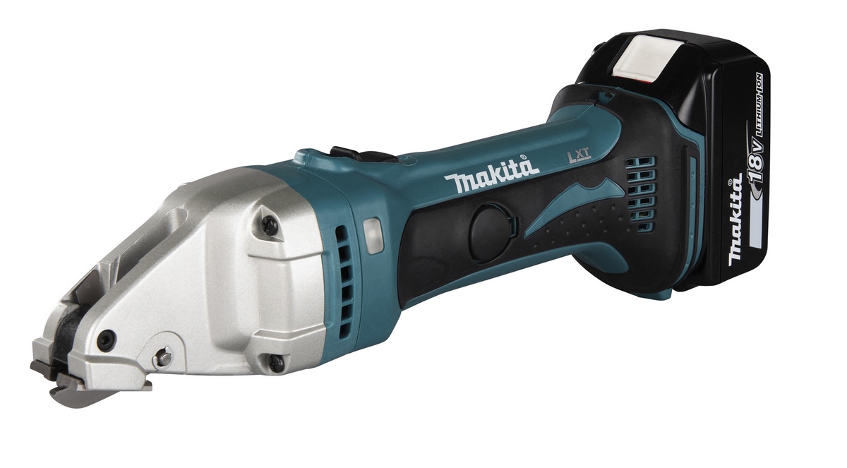 Makita cordless tin snips 1.6mm 18V with charger and 2x batteries 5.0Ah -DJS161RTJ