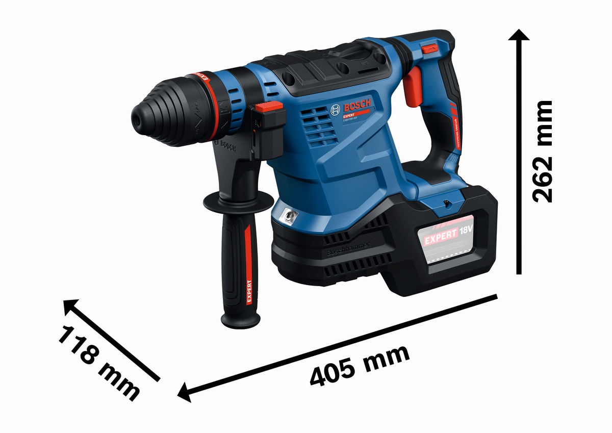 Bosch EXPERT cordless rotary hammer SDS plus EXBH18V-32F in L-BOXX