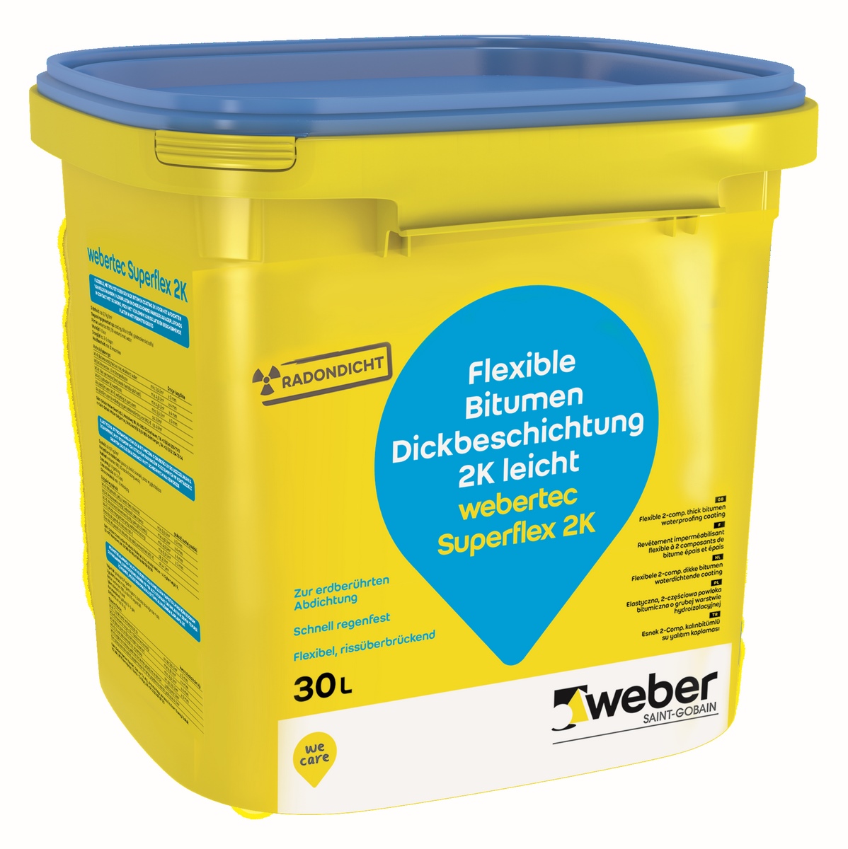SGW weber.tec Superflex 2K 30l plastikowy pojemnik z grubą powłoką