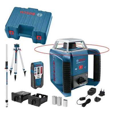 Laser obrotowy Bosch GRL 400 H + GR240 + BT 170 HD