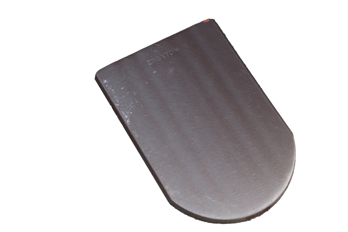 CRE KLASSIK Biber ridge connection tile RS Nuance old grey engobed 18x26cm ROG