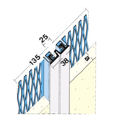 Maisch Dehnungsfugenprofil 15mm 3.0m 03204 300,0 10 - Aussen