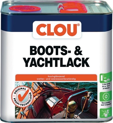 Boat/yacht paint colourless glossy 2.5l can CLOU