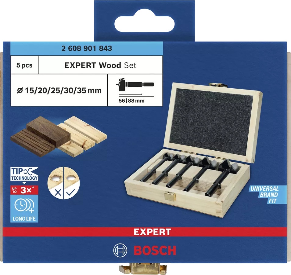 Bosch Forstnerbohrer EXPERT Woodsatz 5-tlg. - 2608901843