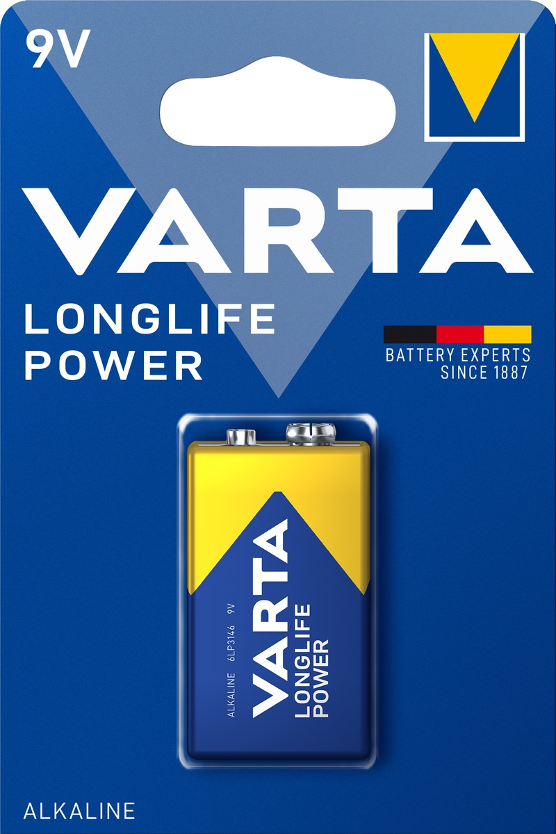 Bateria VARTA Longlife Power 9V 1 blister