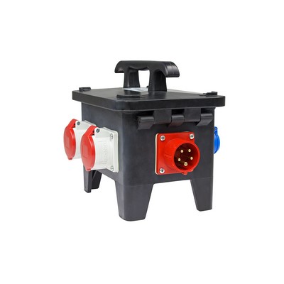Schwabe M1 Mobilny rozdzielacz mocy CEE 400 V 16 A 11 kW czarny