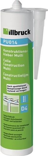 Construction adhesive Multi PU014 beige EN 204 D4 330g cartridge ILLBRUCK