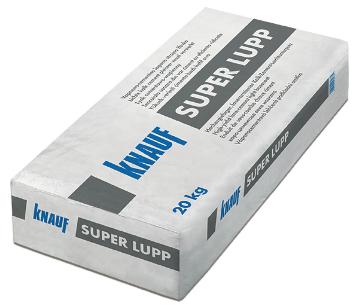 Knauf Super Lupp 1.5mm 20kg Fibre-reinforced super lightweight undercoat plaster