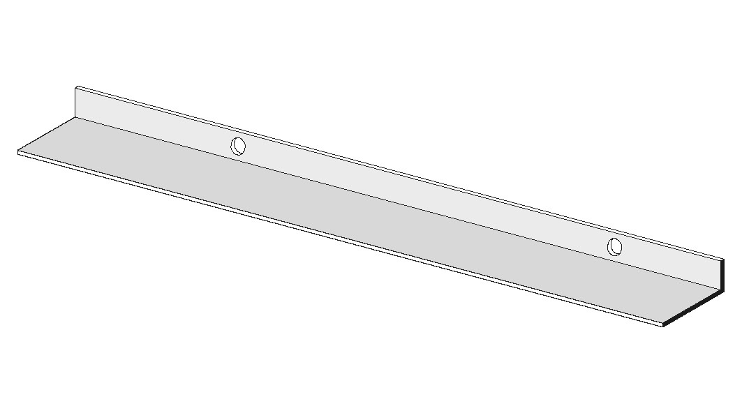 Knauf L-bracket for wall connection reduction 30x13x08 3000mm