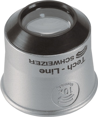 Uhrmacherlupe Tech-Line Vergr. 15x Linsen-D.16.3mm Schweizer