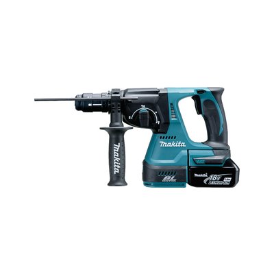 Makita cordless combi hammer DHR243RTJ SDS-PLUS 2x18V 5.0Ah