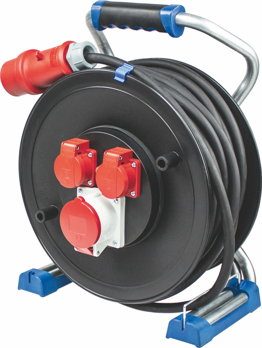 Schwabe Xperts CEE cable reel 30m Ø320mm 400V 16A - H07RN-F 5G2.5