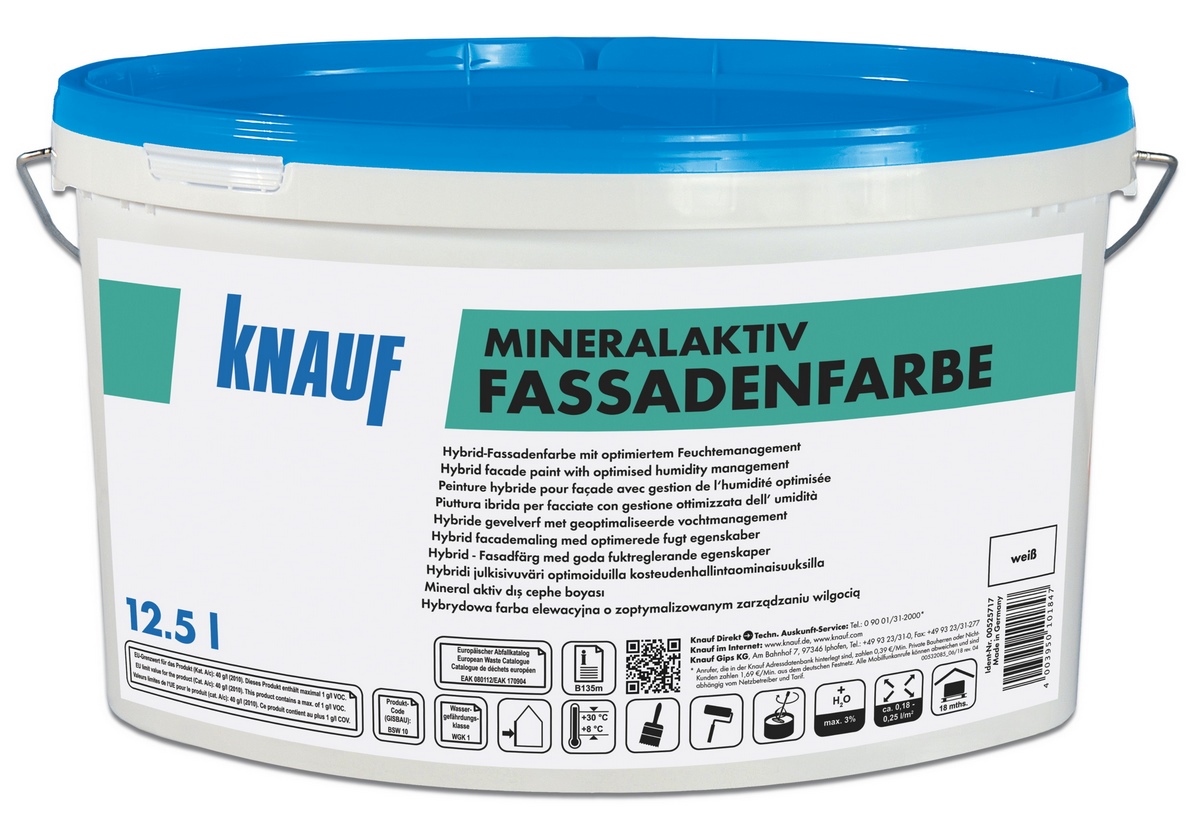 Hybrydowa farba elewacyjna Knauf MineralAktiv Colour white 12,5l