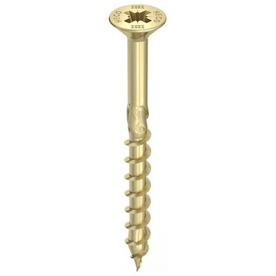 HECO-TOPIX-plus SeKo mit Frästaschen TG 4.5x80mm Pozi-Drive vz gelb - 200 Stück