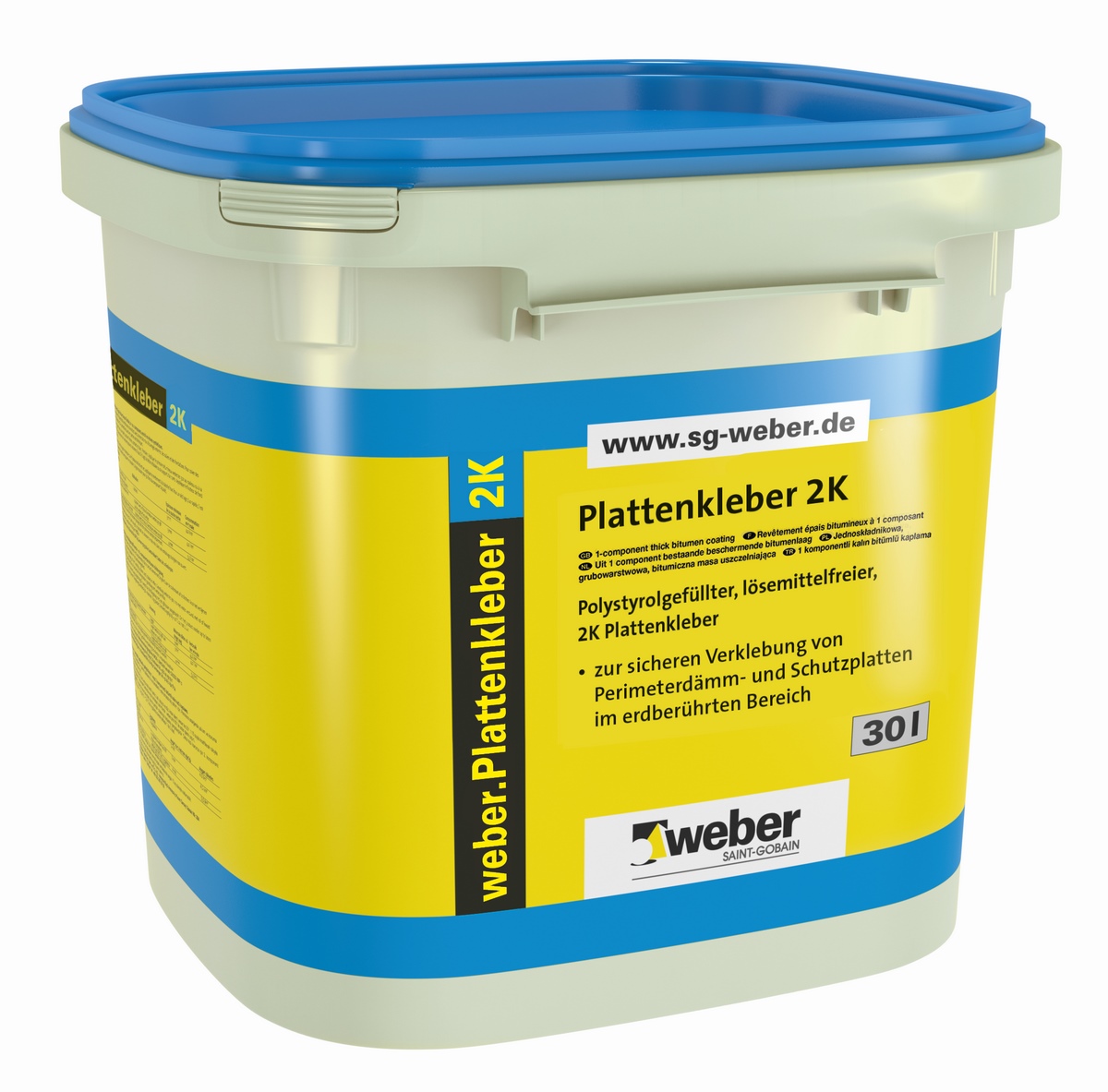 SGW weber.Plattenkleber 2K 30l plastic container