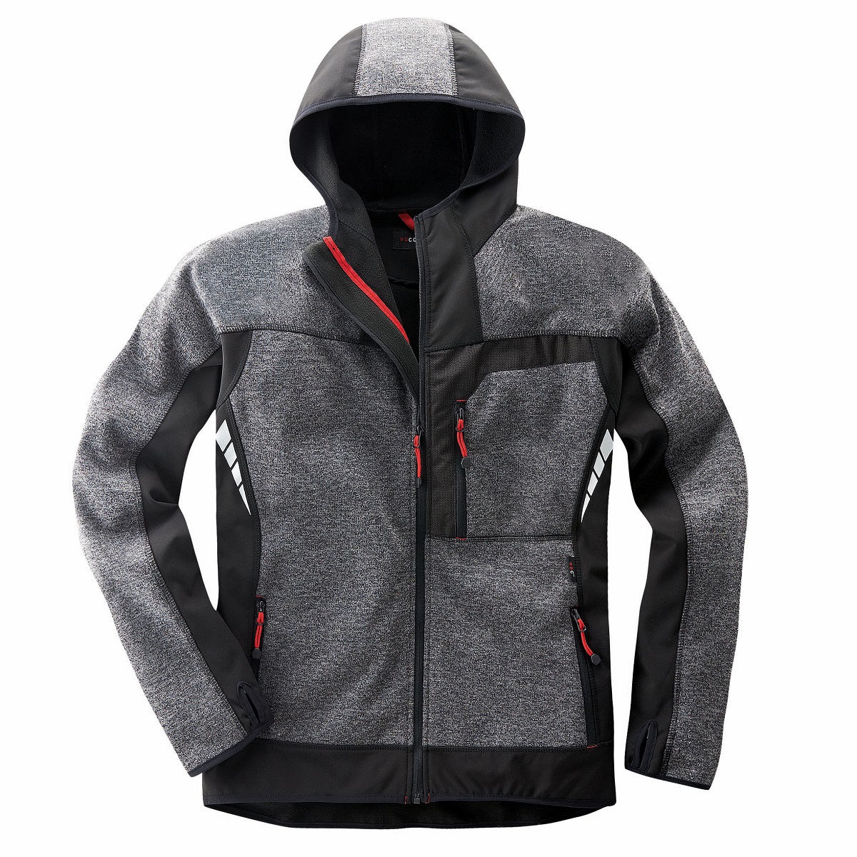 Scheibler Professional Funktionsjacke Gr. XXXL grau-meliert/schwarz
