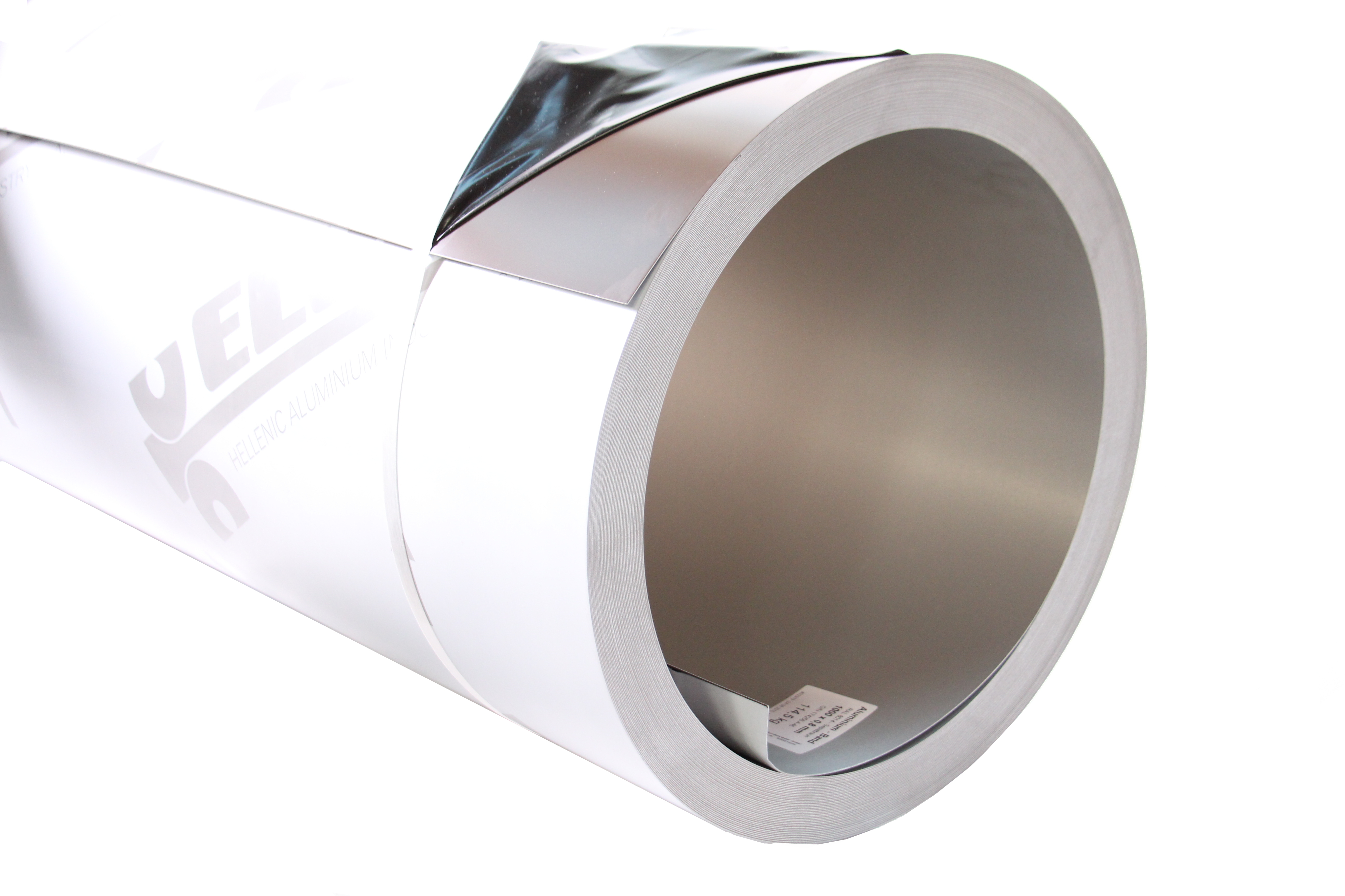 Aluminium strip cut to size 0.8x1000mm RAL 8014 VS Sepia brown with foil