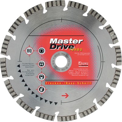 Diewe MASTER DRIVE Turbo diamond cutting disc Ø350mm 20.0