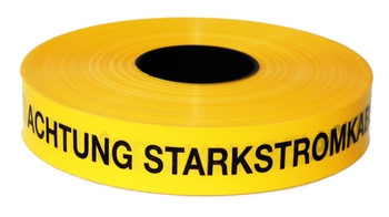 Kelmaplast Trassenband A. Starkstromkab. 40mm/250m gelb
