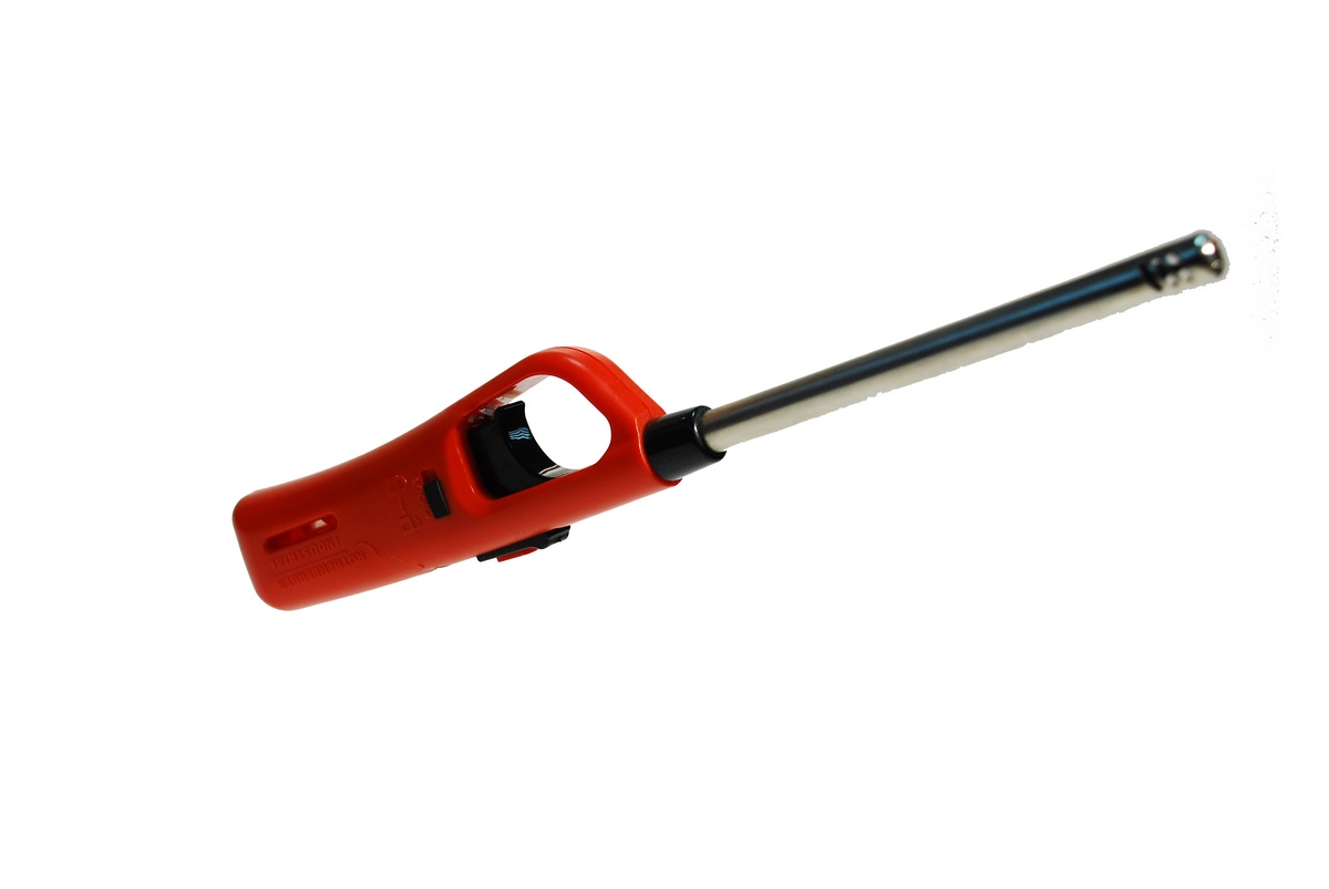 Standard gas lighter incl. piezo ignition and gas indicator