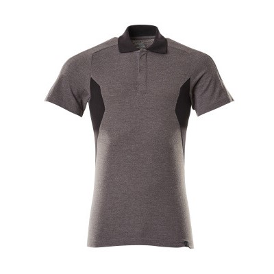 MASCOT® ACCELERATE polo shirt dark anthracite/black - size L ONE