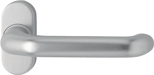 FS lever handle hole part 1300/2133 aluminium F12 curved profile door