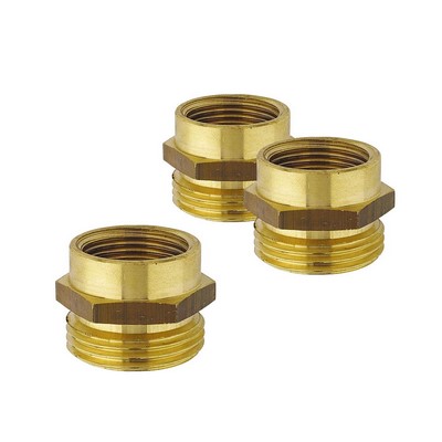 Green EAN MS threaded nipple reduced 3/4" AG x 1/2" IG