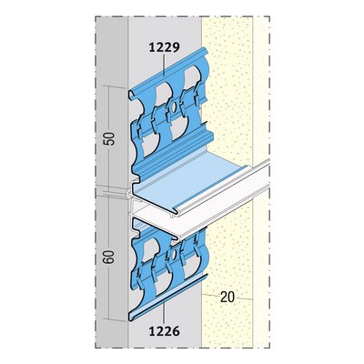 Maisch profil cokołowy tynk zewnętrzny 20mm 2.5m 01229 250.0 10