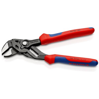 KNIPEX Pliers spanner w. multi-component handle 180mm SW 40mm 86 02 180