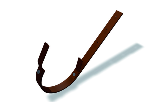 PREFA gutter hook medium 250/23x7x335mm light grey