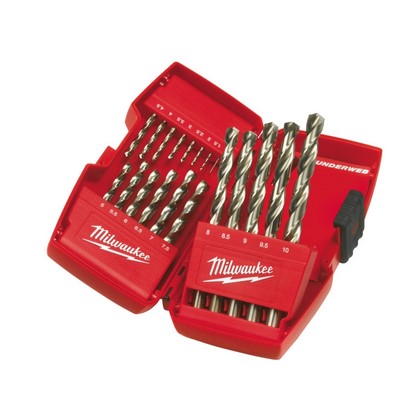 Milwaukee Thunderweb Metallbohrer HSS-G 19-tlg Kassette DIN 338 - 4932352374