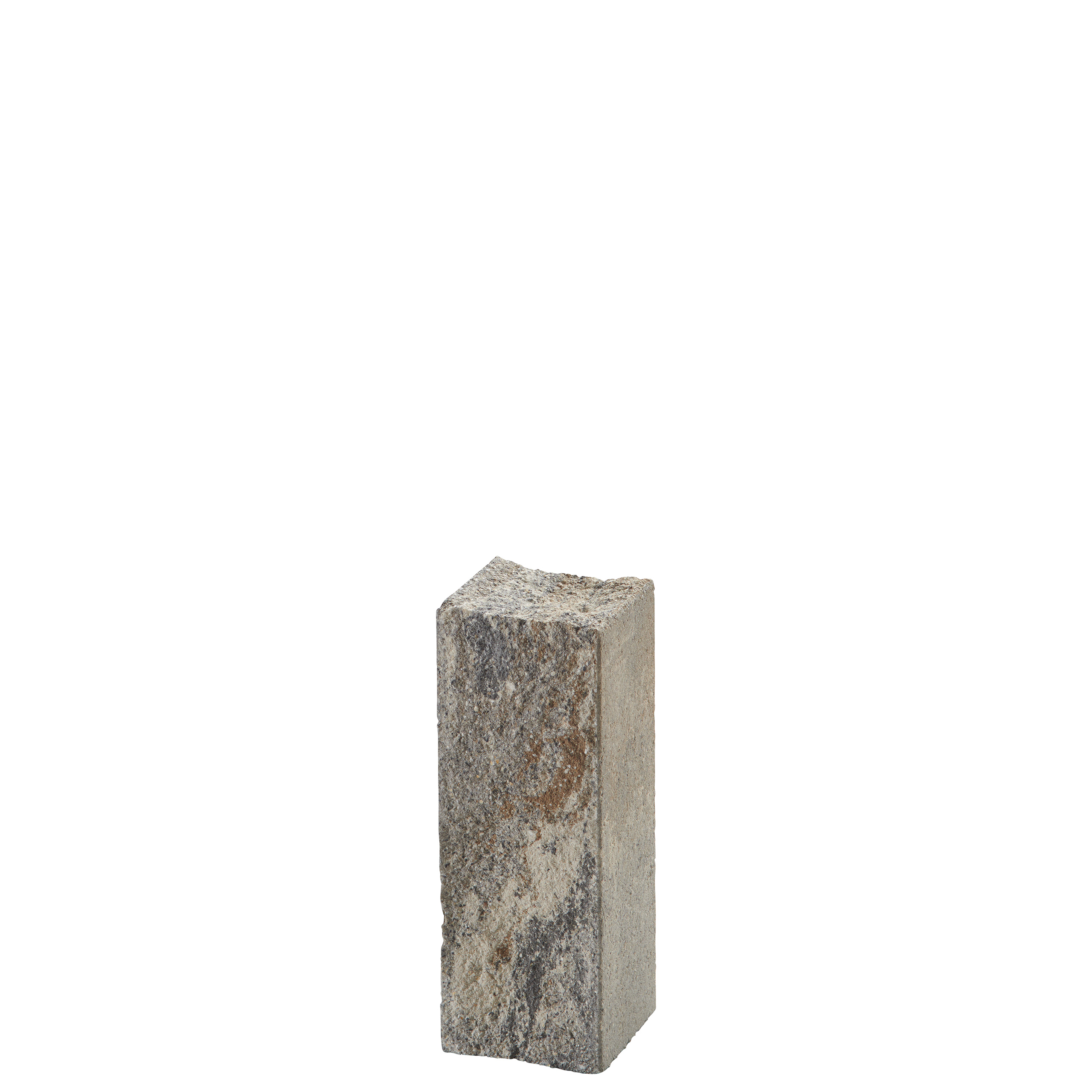Palisada końcowa Via Leano 15x14x40cm wapień muszlowy niuansowany palony śrutowany
