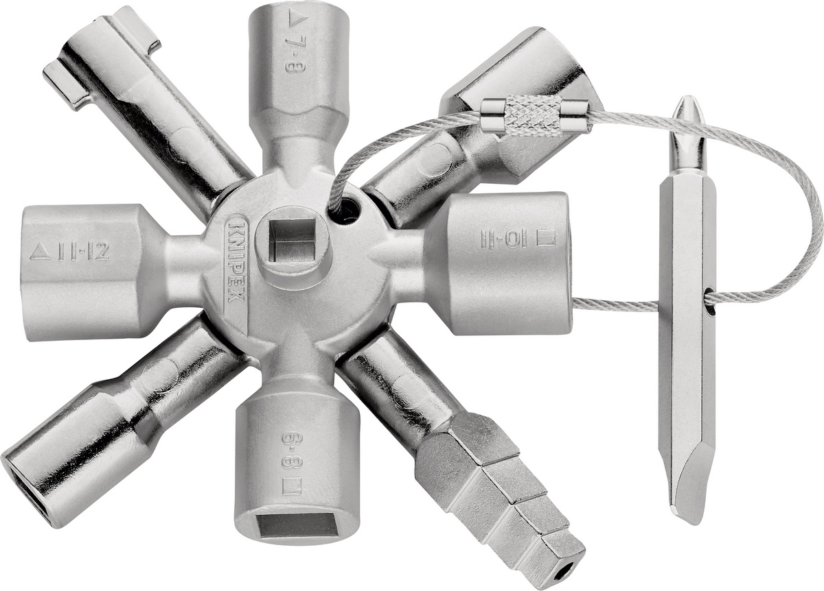 KNIPEX TwinKey® Schaltschrankschlüssel für gängige Schränke und Absperrsysteme
