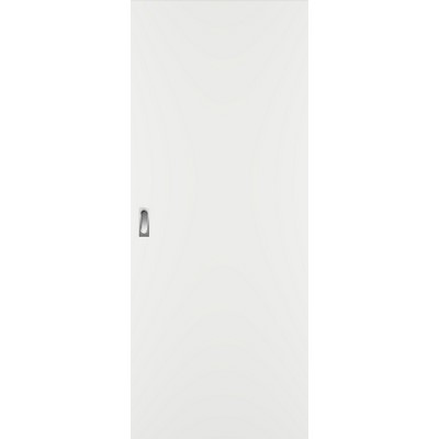 Garant sliding door white lacquer 9016 flush 860x1985mm incl. stainless steel recessed handle