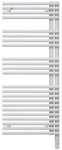 Zehnder Bathroom radiator FORMA Asym design left el. LFAEL-120-60/DD white