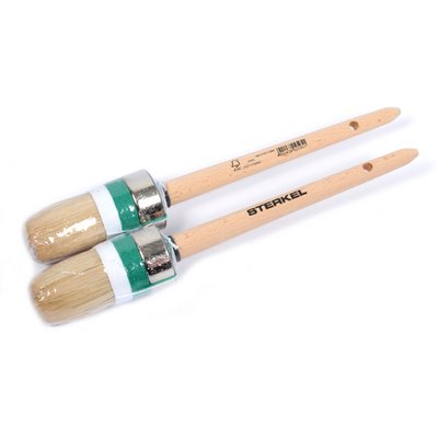 Nespoli professional ring brush light size 10 beech wood handle