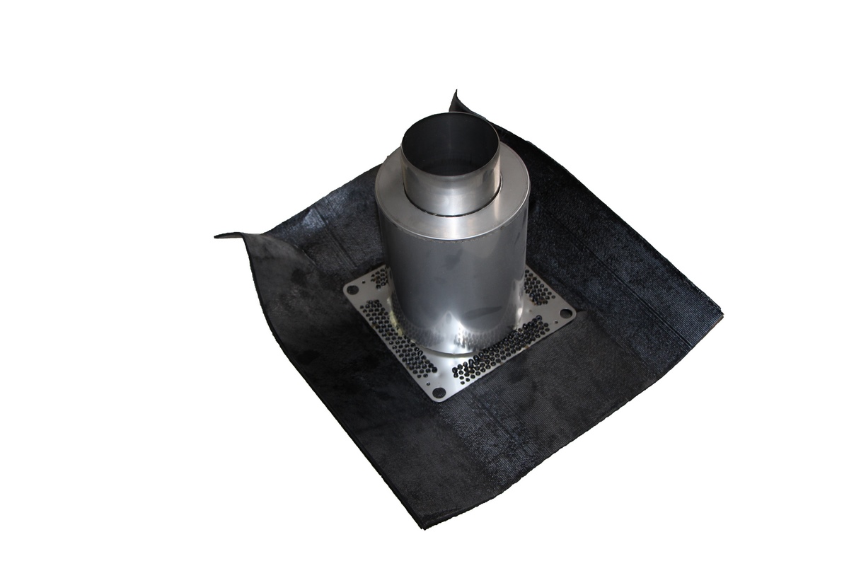 Icopal element podstawowy DN 125 Ø125mm z obudową 169mm - długość rury: 280mm