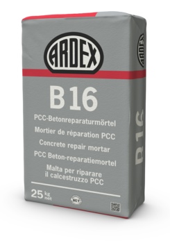 ARDEX B 16 Zaprawa naprawcza do betonu 25 kg z ochroną antykorozyjną