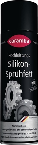 Wysoce rozpuszczalny smar silikonowy w sprayu bezbarwny NSF H2 500 ml puszka CARAMBA