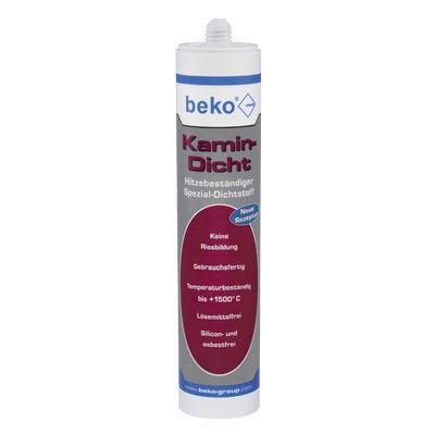 Beko chimney seal 310ml black (up to +1500 °C)