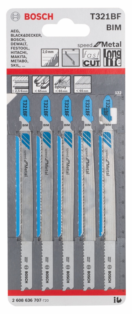 Bosch metal jigsaw blades T321BF