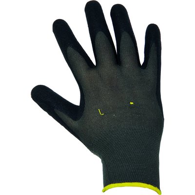Nitril Schutzhandschuh Pluto 10 grau/schwarz