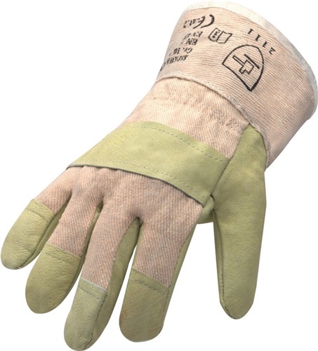 Handschuhe Top Gr.10.5 gelb EN 388 Schweinsvollleder Kat.II