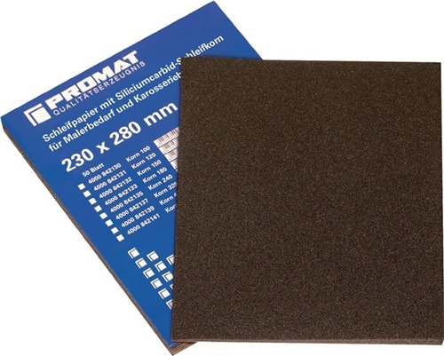 Schleifpapier L280xB230mm K.1500 SiC f.Lack/Metall