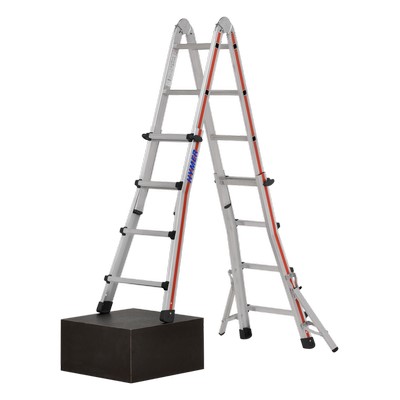 Hymer telescopic ladder 4x5 rungs, length folded 2.90m / extended 5.14m
