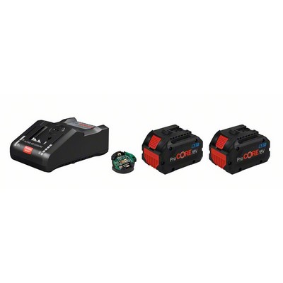 Bosch Starter-Set 2 x ProCORE18V 8.0Ah + GAL 18V-160 C + GCY 42 Professional